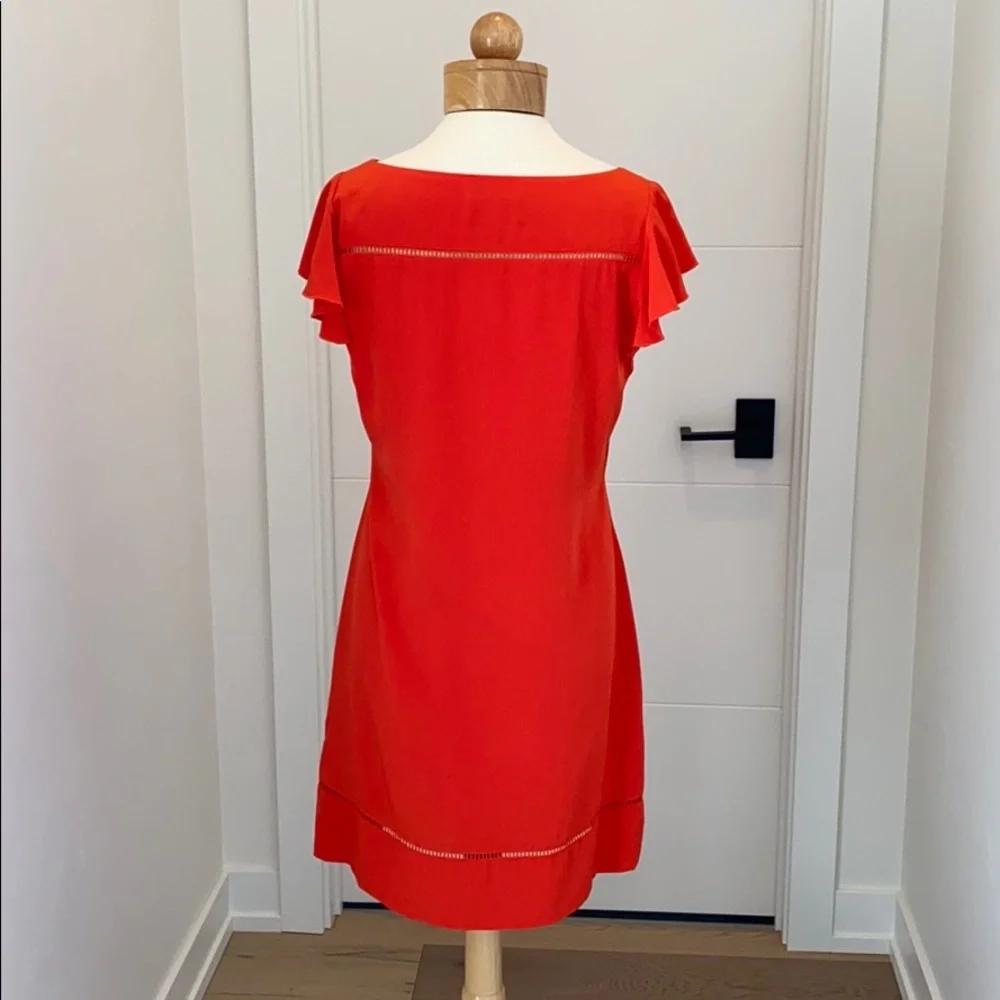 Jessica Simpson Flounce Ruffle Dress Cherr…